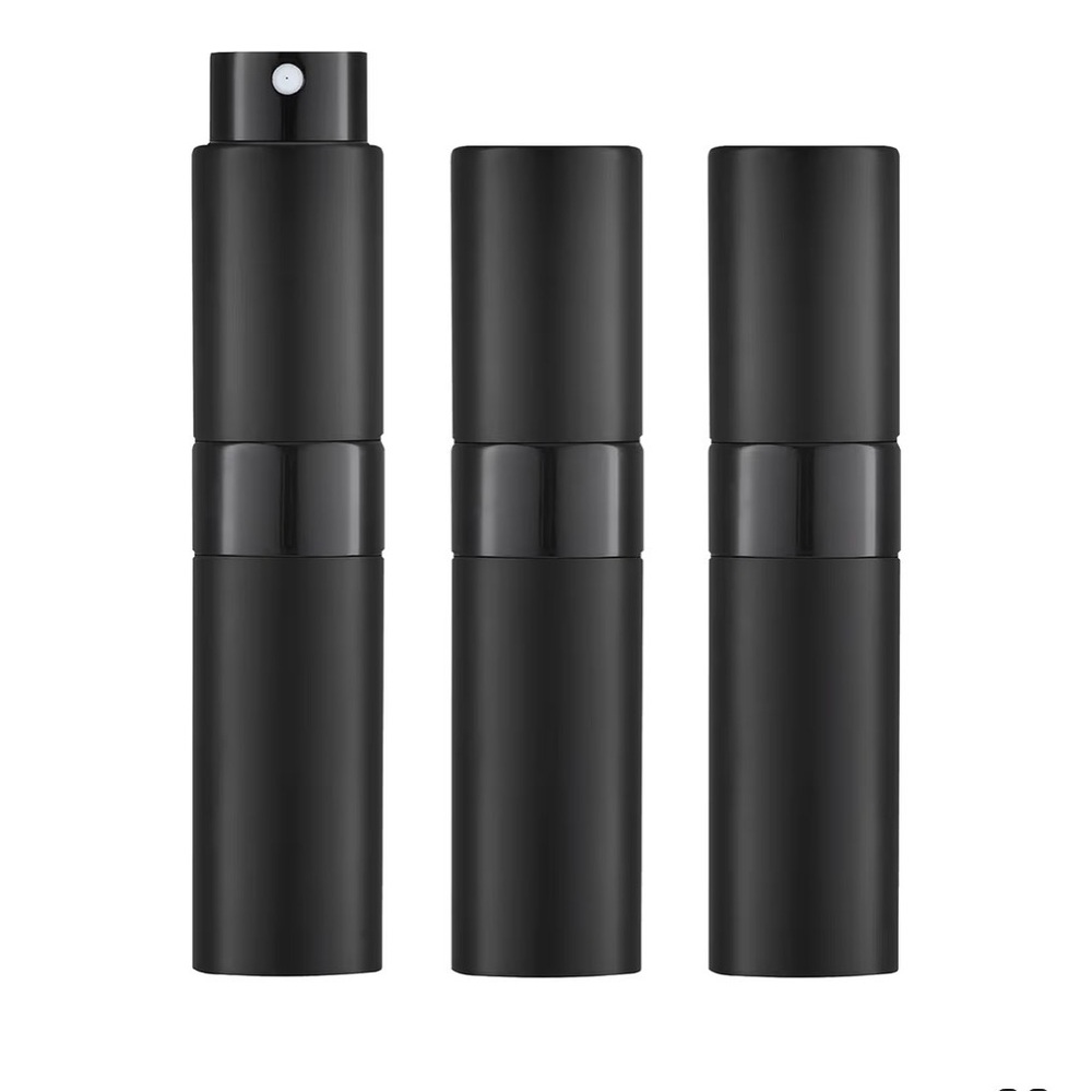 Black Travel Perfume Atomizers - 2‎ pack